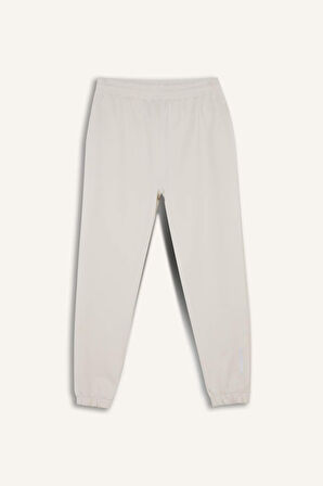 DeFactoFit Sporcu Jogger Eşofman Altı Standart Fit Basic Düz Cepli Beli Paçası Lastikli D3742AX24WNBG662