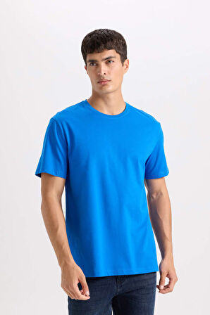 DeFacto New Regular Fit Bisiklet Yaka Kısa Kollu Tişört E1091AXNSBE316