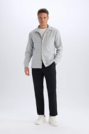 DeFacto Regular Fit Polo Yaka Gömlek Ceket D7243AX25SPGR370