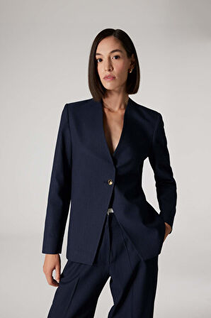 DeFacto x Sorbe Regular Fit V Yaka Düğmeli Blazer Ceket D9869AX24AUNV31