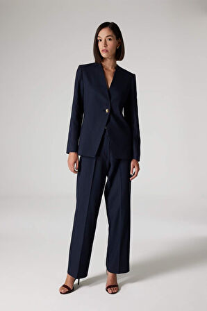 DeFacto x Sorbe Regular Fit V Yaka Düğmeli Blazer Ceket D9869AX24AUNV31