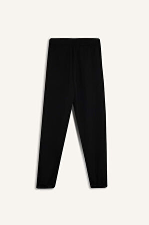 DeFactoFit Oversize Geniş Kalıp Sporcu Eşofman Altı Çift Cepli Jogger Paça Standart Boy Skuba Dalgıç Kumaş Z6694AZ25SPBK81