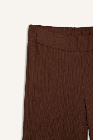 Wide Leg Geniş Bol Paça Esnek Belli Bürümcük Lacivert Pantolon