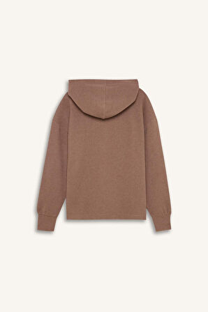 DeFacto Relax Fit Kapüşonlu Basic Düz Sweatshirt E1995AX24WNBG268