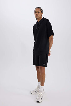 DeFactoFit Kısa Paça Skuba Dalgıç Kumaş Sporcu Şort C5902AX25SPBK81