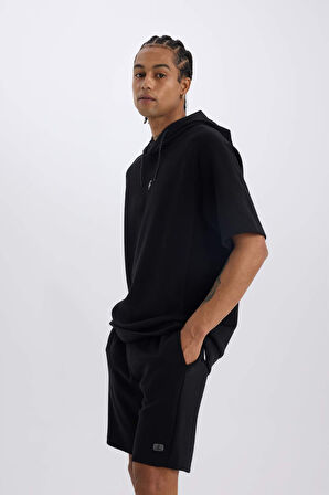 DeFactoFit Kısa Paça Skuba Dalgıç Kumaş Sporcu Şort C5902AX25SPBK81