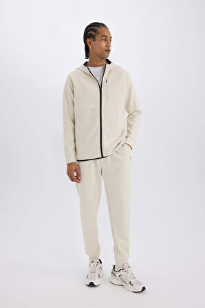 DeFactoFit Slim Fit Sporcu Jogger Eşofman Altı Dar Kesim Skuba Dalgıç Kumaş Standart Paça Beli Bağcıklı Lastikli Paça Z9112AZ25SPBG721