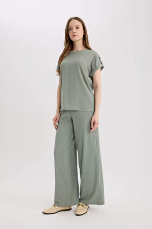 Straight Fit Düz Paça Trousers