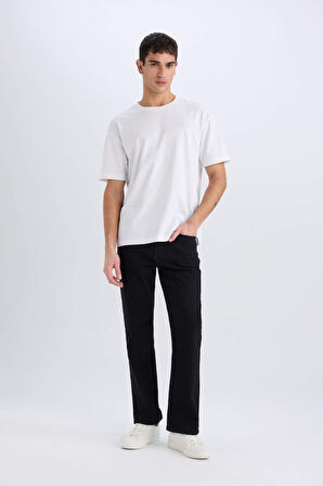 Diago Comfort Fit Yüksek Bel Geniş Paça Jean Pantolon