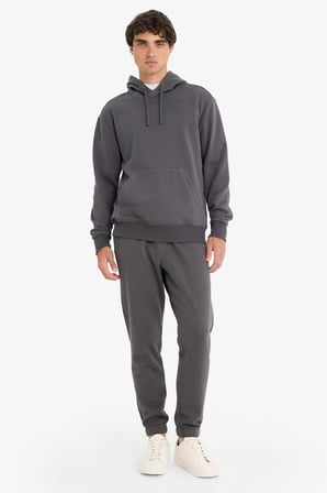 DeFacto Regular Fit Kapüşonlu İçi Yumuşak Tüylü Kanguru Cepli Basic Düz Sweatshirt X8283AZ25AUAR104