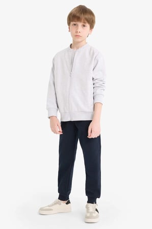 Defacto K8852A6NV253 Lacivert Erkek Çocuk Beli Lastikli Okul Jogger Eşofman Altı
