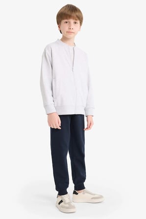 Defacto K8852A6NV253 Lacivert Erkek Çocuk Beli Lastikli Okul Jogger Eşofman Altı