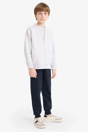 Defacto K8852A6NV253 Lacivert Erkek Çocuk Beli Lastikli Okul Jogger Eşofman Altı
