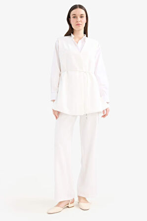 Wide Leg Basic Düz Geniş Paça Pantolon