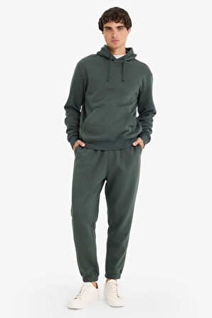 Regular Fit Beli Bağcıklı Jogger Eşofman Altı