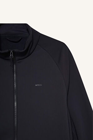 DeFactoFit Su İtici Slim Fit Dar Kesim Fermuarlı Softshell Yağmurluk