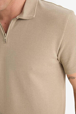DeFacto Regular Fit Kısa Kollu Dokulu Polo Tişört E4027AX25SPBG769