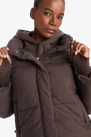 DeFacto Su İtici Regular Fit Dik Yaka Reglan Kol Kışlık Şişme Mont A1550AX25WNBN192
