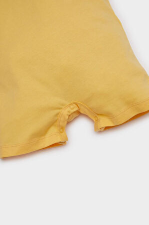 DeFacto Erkek Bebek Yenidoğan Disney Winnie The Pooh Penye Kısa Kollu Tulum E9552A525SMYL106