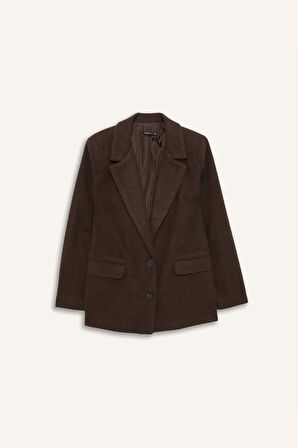 Regular Fit Flanel Blazer Ceket