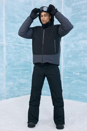Su İtici Regular Fit Kapüşonlu Fermuarlı Rüzgar Geçirmez Mont