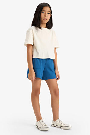 DeFacto Kız Çocuk Beli Lastikli Cepli Şort E4426A825SMBE776