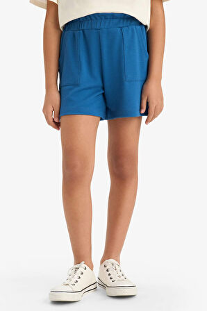 DeFacto Kız Çocuk Beli Lastikli Cepli Şort E4426A825SMBE776