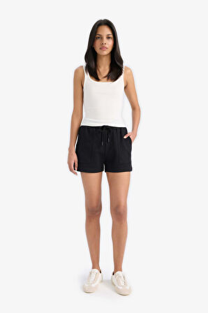 Slim Fit Dar Kesim Basic Düz Yuvarlak Yaka Fitilli Kaşkorse Atlet