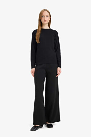 Wide Leg Triko Pantolon