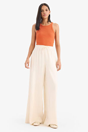 Slim Fit Dar Kesim Halter Yaka Basic Düz  Fitilli Kaşkorse Atlet