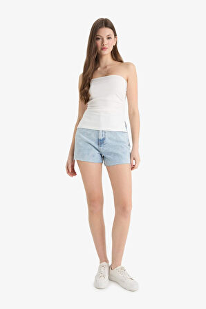 DeFacto Fitted Straplez Beyaz Atlet F1888AX25SMWT32