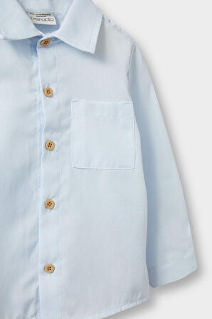 Erkek Bebek Oxford Uzun Kollu Gömlek