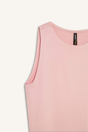 Afra x Defacto Slim Fit Dar Kesim Halter Yaka Atlet