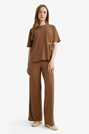 Straight Fit Bürümcük Pantolon