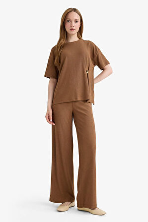 Straight Fit Bürümcük Pantolon