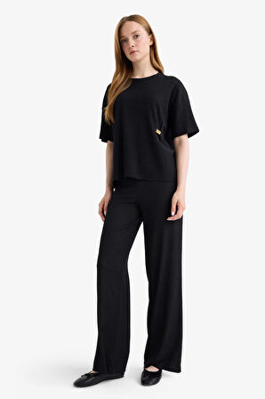 Straight Fit Bürümcük Pantolon
