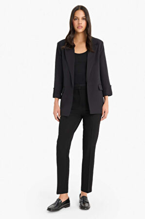 Regular Fit Kare Yaka Blazer Ceket