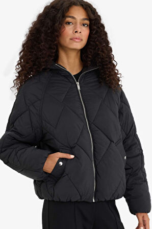 Su Geçirmez Regular Fit Kapüşonlu Mont