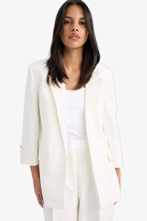 Regular Fit Kare Yaka Blazer Ceket