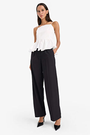 Fitted Poplin Kolsuz Bluz