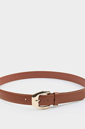 Kadın Büyük Toka Suni Deri Jean Kemeri