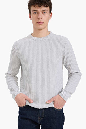 Standart Fit Bisiklet Yaka Triko Kazak