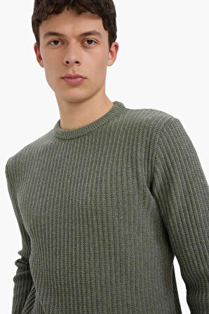 Standart Fit Bisiklet Yaka Triko Kazak