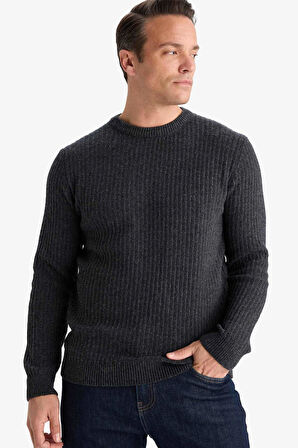 Standart Fit Bisiklet Yaka Triko Kazak