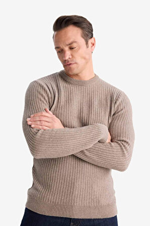 Standart Fit Bisiklet Yaka Triko Kazak