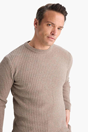 Standart Fit Bisiklet Yaka Triko Kazak