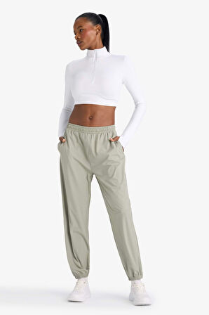 DeFactoFit Standart Fit Paçası Fermuarlı Jogger Premium Sporcu Pantolon