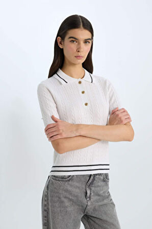 Regular Fit Polo Yaka Kazak