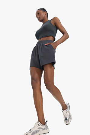 DeFactoFit Standart Fit Kısa Paça Sporcu Modal Şort