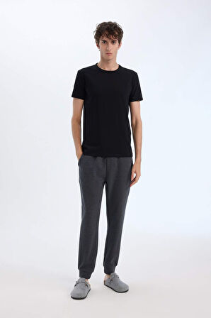 DeFacto Slim Fit Dar Kesim Bisiklet Yaka Kısa Kollu Üst L4885AZ25SPBK27